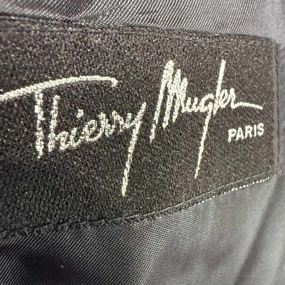 VTG Thierry Mugler Paris Sport Coat Blazer Jacket Mens FR 56 US 46‎ L Long Rare - Picture 10 of 12